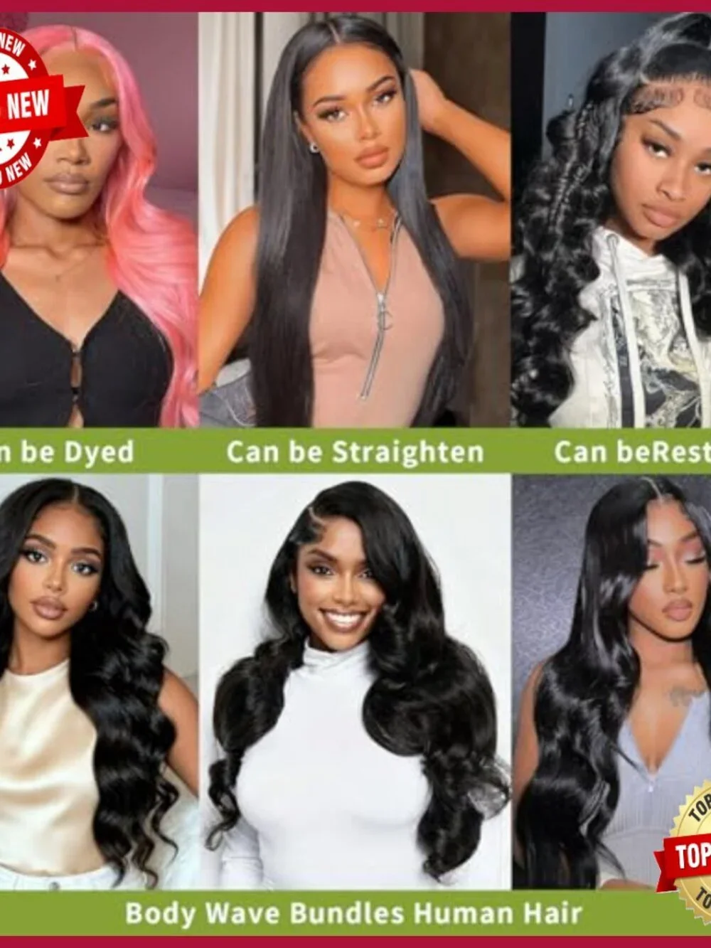 12A Body Wave Human Hair Extensions 4 Bundles Brazilian Virgin Hair